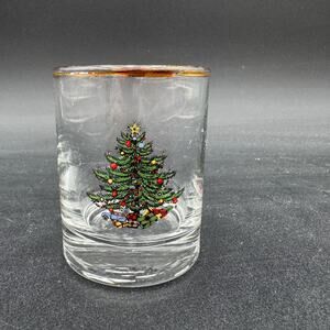 Vintage Cuthbertson Shot Glass in Christmas Tree 2.5"